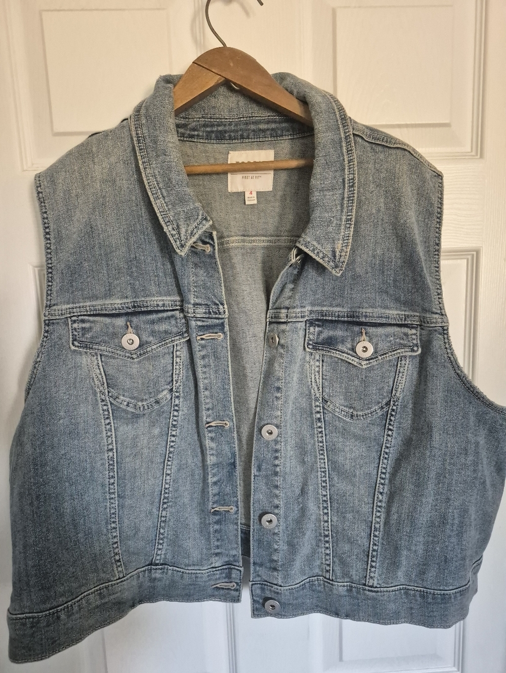 Torrid Distressed Denim Vest